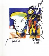 Herman Brood litho David Bowie popserie 1993