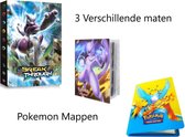 3 X random Verzamelmap geschikt voor pokemon kaarten 1 mega XL 432 map, 1 medium 240 map en 1 klein 80 map – Voor Kaarten – 240 kaarten – Zonder Kaarten - map - opslag - mapje - pocket - opbe