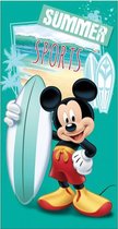 strandlaken Mickey Mouse 70 x 140 cm polyester groen