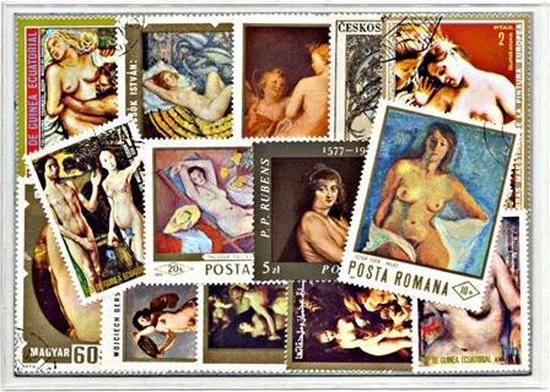 Thumbnail van een extra afbeelding van het spel Naakten – Luxe postzegel pakket (A6 formaat) : collectie van 25 verschillende postzegels van schilderijen van naakten – kan als ansichtkaart in een A6 envelop - authentiek cadeau - kado - geschenk - kaart - schilderij - nudes - Naaktschilderijen