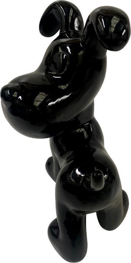 Kostbaar Vrijwillig marmeren Hond - Decoratie beeld - Decoratie - Staand - Polyester - Zwart - 28cm |  bol.com