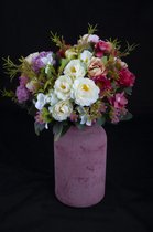 Kunstbloemen Boeket - 26 cm Hoog - Grote Bos - Delphinium Flowers - Actie Prijs
