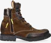 Yellow cab | Utah 33-c men dark taupe mid lace up boot zipper - black sole | Maat: 43