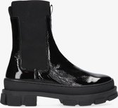 Tango | Romy welt new 1-d black patent leather chelsea boot - black sole | Maat: 42