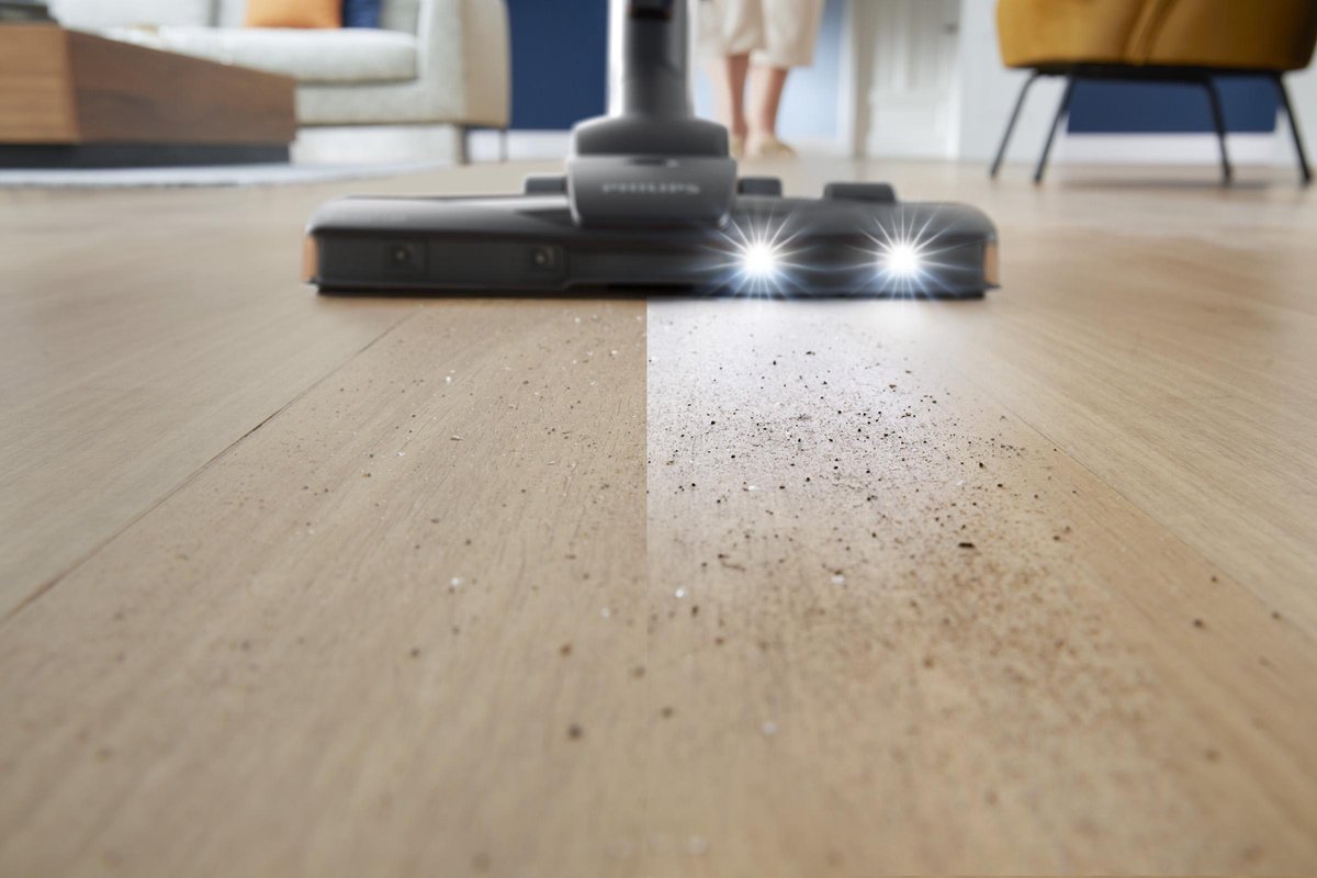 Philips Stofzuiger zonder Zak FC9747/09 - Zuigmond met LED Verlichting - Lang Snoer - Alle Vloertypen - Met HEPA 13 Allergiefilter - Incl 3 Extra Mondstukken - Zwart — afbeelding 4