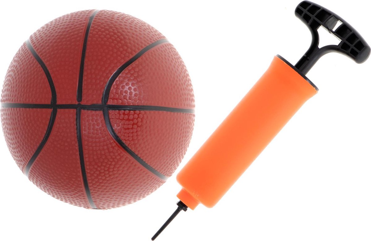 Basketbalmand, wandgemonteerd speelgoed met bal, mandbord voor sport in