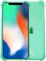 Smartphonica iPhone X/Xs transparant siliconen hoesje - Groen / Back Cover