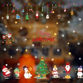 Merry Christmas raamsticker groot - PVC 85 X 125 CM - Kerstdecoratie - kerst decoratie - herbruikbaar