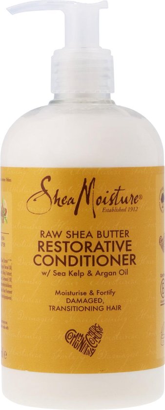 Shea Moisture Raw Shea Butter – Conditioner Restorative – Krullend Haar- 384 ml
