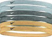 Nike Headbands Sport Swoosh Metallic - Zilver/Goud