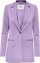 ONLY ONLPOPTRASH LIFE L/S LONG BLAZER Lavendula Dames Blazer - Maat XS