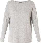 BASE LEVEL Yessi Top - Grey Melange - maat 36