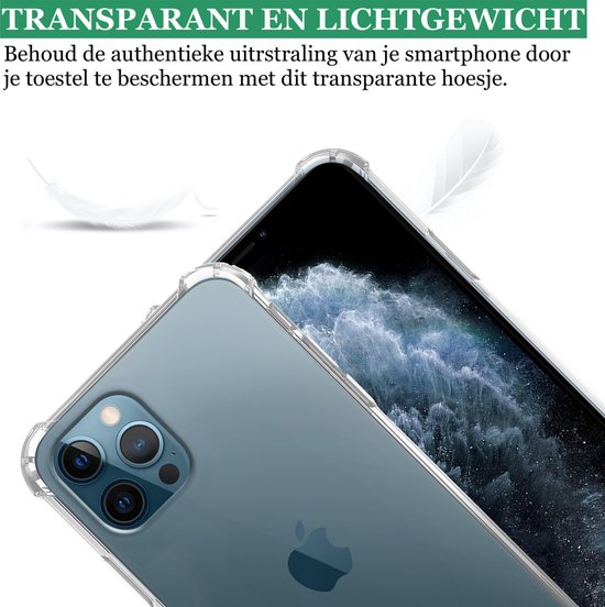 TechNow Coque antichoc pour iPhone 13 Pro Max - Protection complète de l'écran et de l'appareil photo pour iPhone 13 Pro Max - Transparent