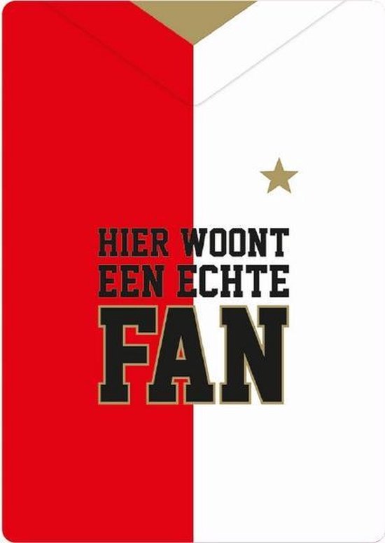 Plenty Gifts Waakbord Blik Feyenoord Fan