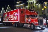 TOPMO - Kerst- Coca Cola Vrachtwagen - 40X50CM- Diamond painting pakket - HQ Diamond Painting - VOLLEDIG dekkend - Diamant Schilderen - voor Volwassenen – ROND