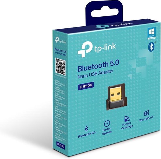 TP-Link UB500 - USB-adapter - Bluetooth 5.0 Nano - Zwart