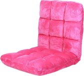 Labble® Verstelbare Lounge Stoel - Sofa - Ideaal Voor Slaapkamer En Woonkamer - Relax - Zacht Kussen Roze - Tot 84˚ Verstelbaar - Ook Leuk Voor Kinderen - Binnenkant Met Stalen Frame - 103 CM