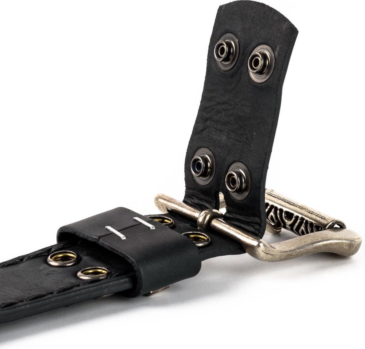 Mayura Riem 338 Zwart Cowboy Western Concho Vlechtwerk 4cm Breed Verwisselbare Gesp — cadeau in Mode & Accessoires - foto 3