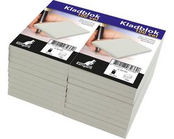 Kangaro kladblok - 6,75 x 11cm - grijs - 20 stuks