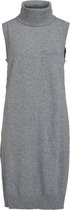 Vila VIRIL LONG SL KNIT VEST Medium Grey Melange
 Dames Vest - Maat L