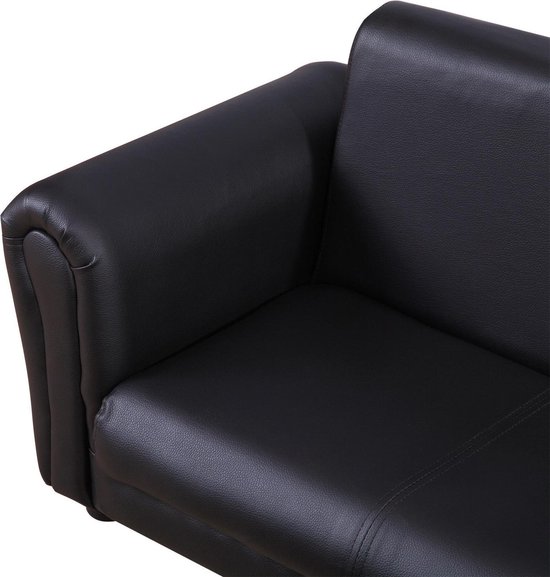 Canapé enfant Zwart soft sofa avec repose-pieds - Fauteuil Kinder - chaise  haute | bol.