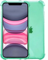 Smartphonica iPhone 11 transparant siliconen hoesje - Groen / Back Cover geschikt voor Apple iPhone 11