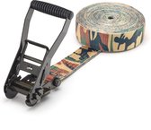 Spanband (sjorband) - 5T - 50mm - 1-delig met ratel - Army green (camouflage) - 8m