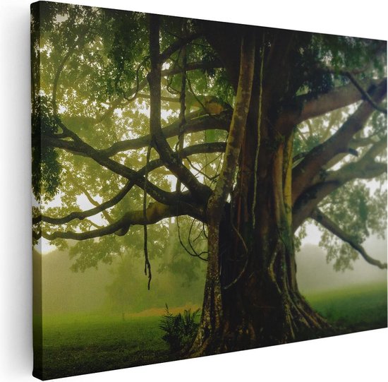 Artaza - Peinture sur toile - Grand arbre de vie avec de nombreuses branches - 40 x 30 - Klein - Photo sur toile - Impression sur toile