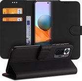 Bookcase Xiaomi Redmi Note 10 Pro Hoesje Zwart met Pasjeshouder