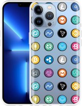 iPhone 13 Pro Max Hoesje Cryptocurrency - Designed by Cazy