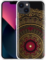 Geschikt voor Apple iPhone 13 Hoesje Mandala Fantasie - Designed by Cazy