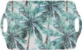 Dienblad palmbomen DARA - Groen / Wit - Kunststof - 39 x 24 x 2 cm