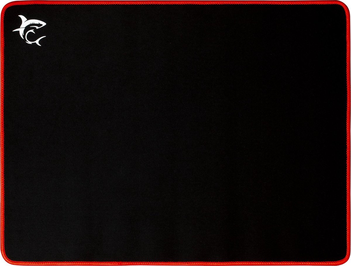 White Shark - RED-KNIGHT - Game Muismat - Zwart