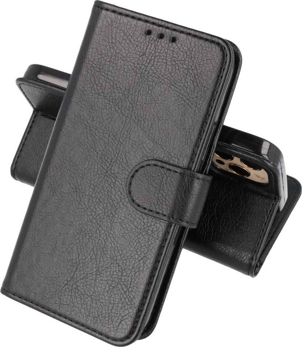 Hoesje Geschikt voor iPhone 13 Pro - Kaarthouder Book Case Telefoonhoesje - Zwart