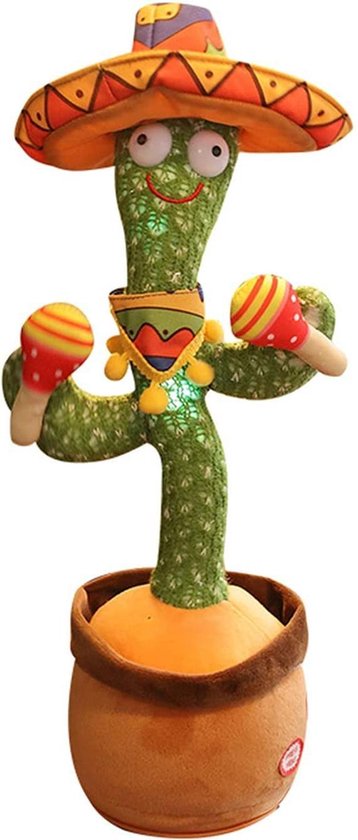 Kess® - Dansende cactus - dancing cactus - 120 liedjes - napratende knuffel - dans & zingt Kess® - Dansende cactus - dancing cactus - 120 liedjes - napratende knuffel - dans & zingt