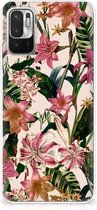 Telefoon Hoesje Xiaomi Redmi Note 10 5G Leuk TPU Back Case Bloemen