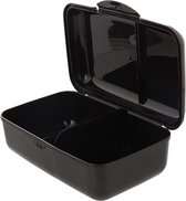 Lunchbox GABRIEL - Zwart - Kunststof - 19.3 x 12.3 x 7 cm - Broodtrommel