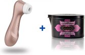 Satisfyer Pro 2 Next Generation - Luchtdruk Vibrator + Kamasutra Massagekaars - Passievrucht