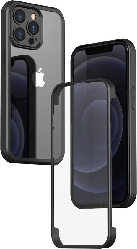Valenta - Bumper Hoesje - iPhone 13 Pro Max - Full Cover - Tempered Glass - |