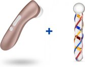 Satisfyer Pro 2 - Clitorisstimulator + Glazen G-Spot Dildo