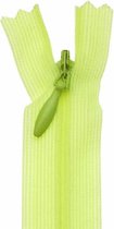 Blinde rits - 22,5 cm - Neon geel/groen