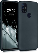 kwmobile telefoonhoesje voor OnePlus Nord N10 5G - Hoesje voor smartphone - Back cover in metallic petrol