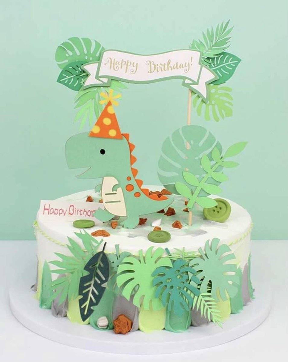 Eetbare Print Dino Cupcakes 2 - 5cm Eetbare Print Dino Cupcakes 2 - 5cm