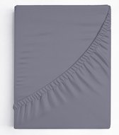 drap housse/drap de fond basique gris 90x200cm +30CM 100% coton