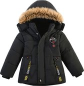 vervangen jas Onze onderneming Winterjas - jas met fleece voering - zwart - jongens - waterbestendig -  windbestendig... | bol.com