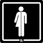 WC bord genderneutraal 10x10 cm NALICHTEND (glow in the dark) zelfklevend
