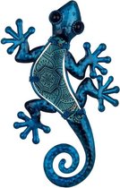 Salamander | metaal & glas | paisley | blauw | S | 11x21