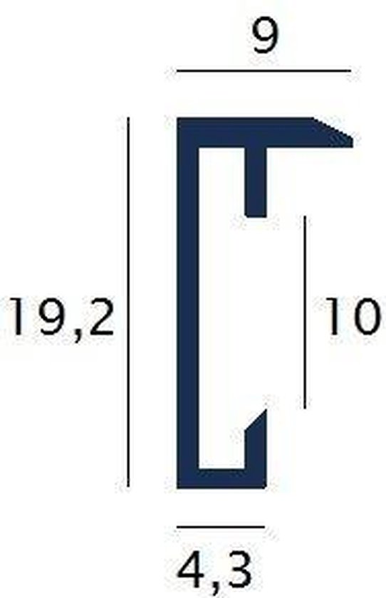 Cadre 100x140 Aluminium Zwart – Acrylite Anti-reflet résistant aux UV - ALU Pro- Line Lichtendonk - Cadre poster – Cadre photo – Cadre photo – Cadre Photo – Cadre photo