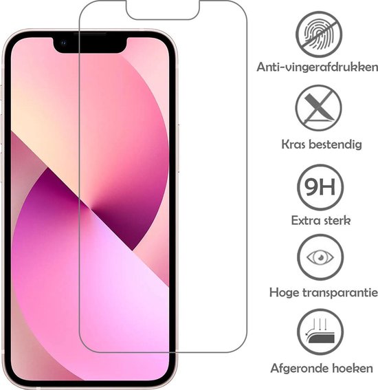 Screenprotector - Geschikt voor Apple iPhone 13 - 3 Stuks - Extra Sterk - Beschermglas - Gehard Glas - Tempered Glass - Screen Protector