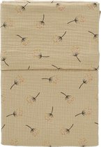 Cottonbaby ledikantlaken - lakentje - Cottonsoft - blaasbloem - beige - 120x150 cm